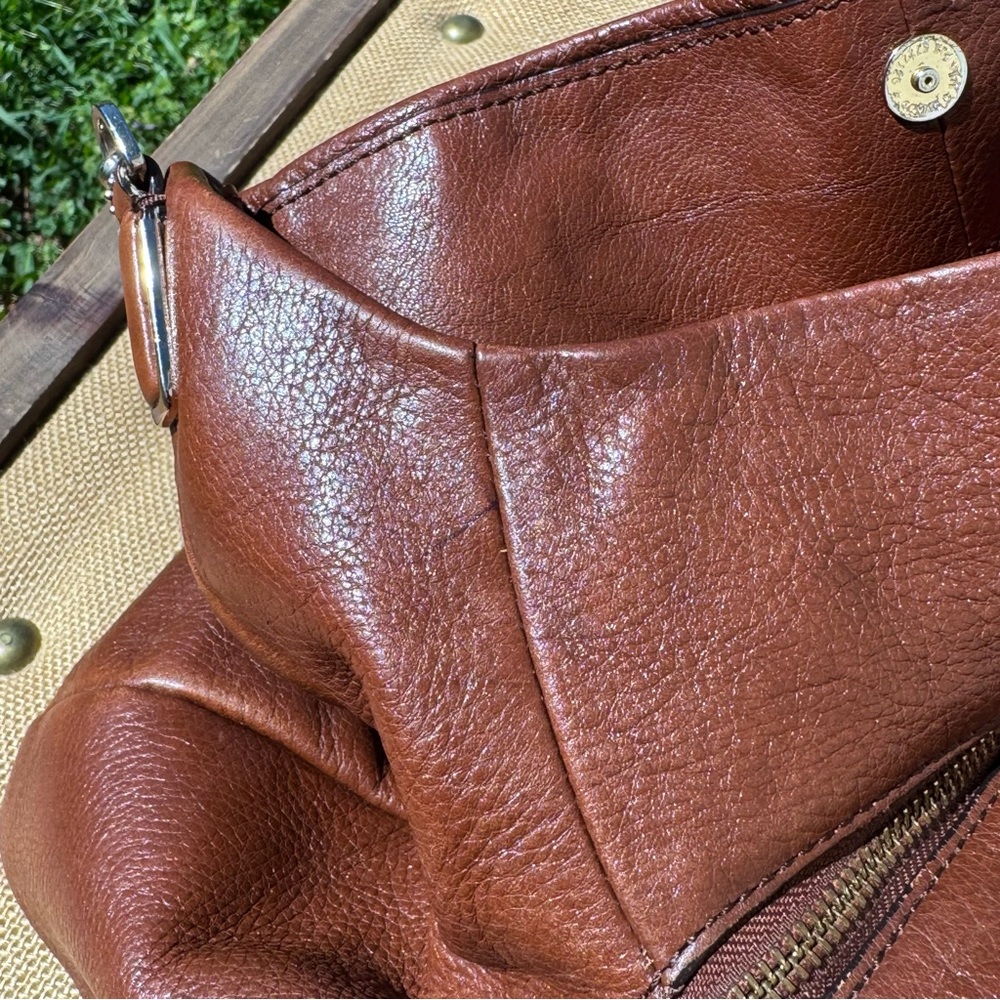 Coach Madison Brown Leather Hobo Bag Style 24621 Slouchy Large - Picture 7 of 16